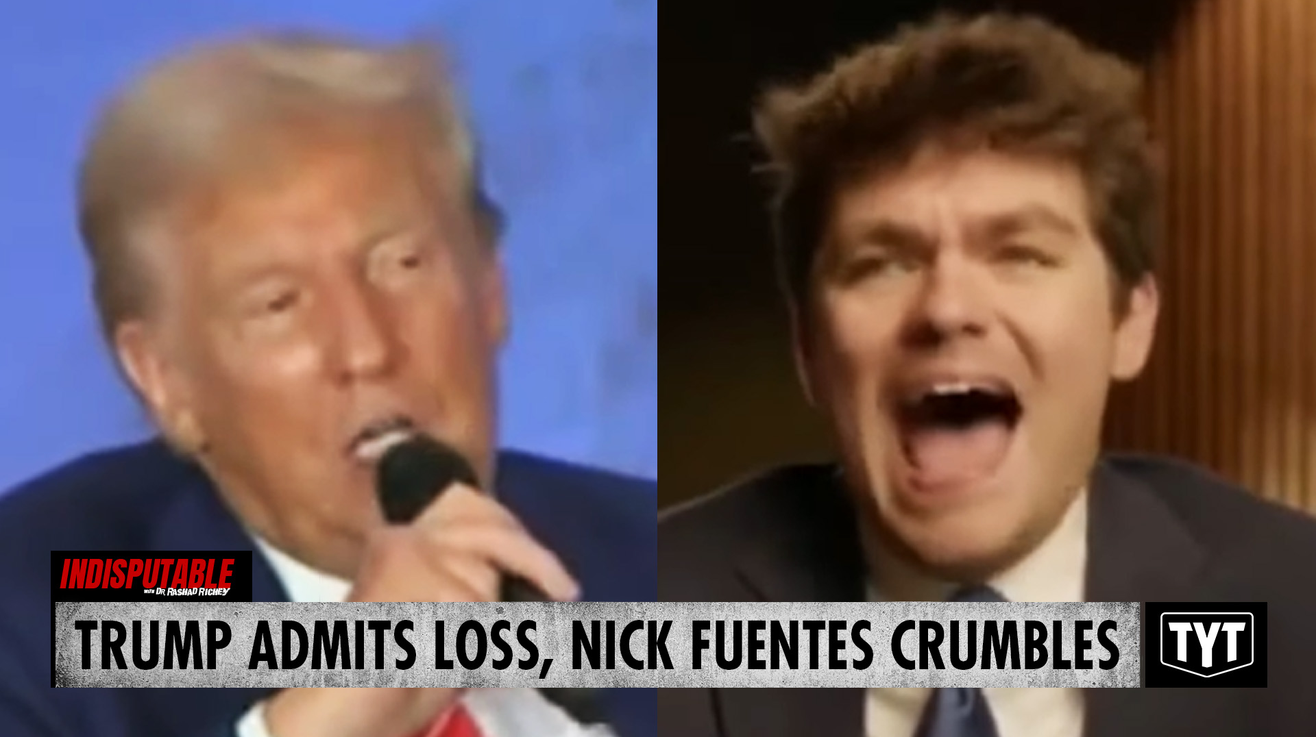WATCH: Nick Fuentes CRUMBLES After Trump Admits Loss, Walks Back On ...