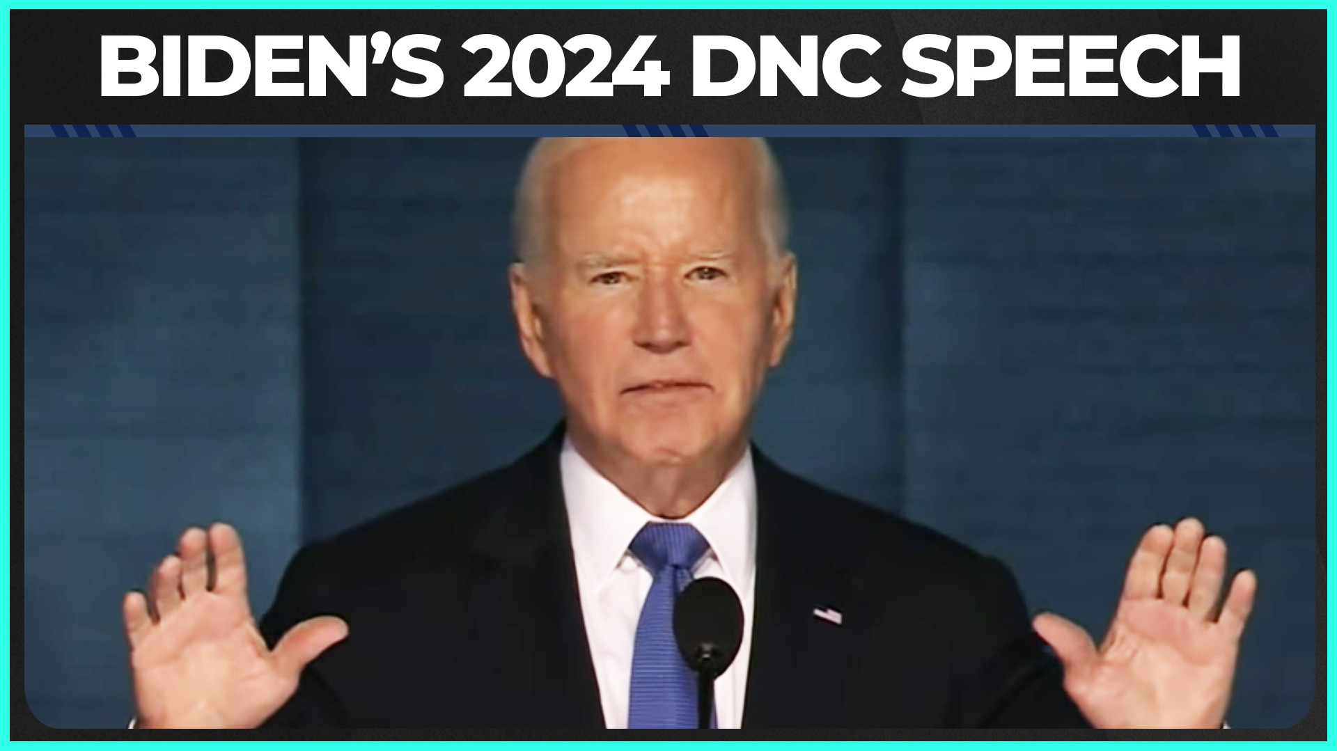 President Joe Biden's speech at the 2024 DNC.