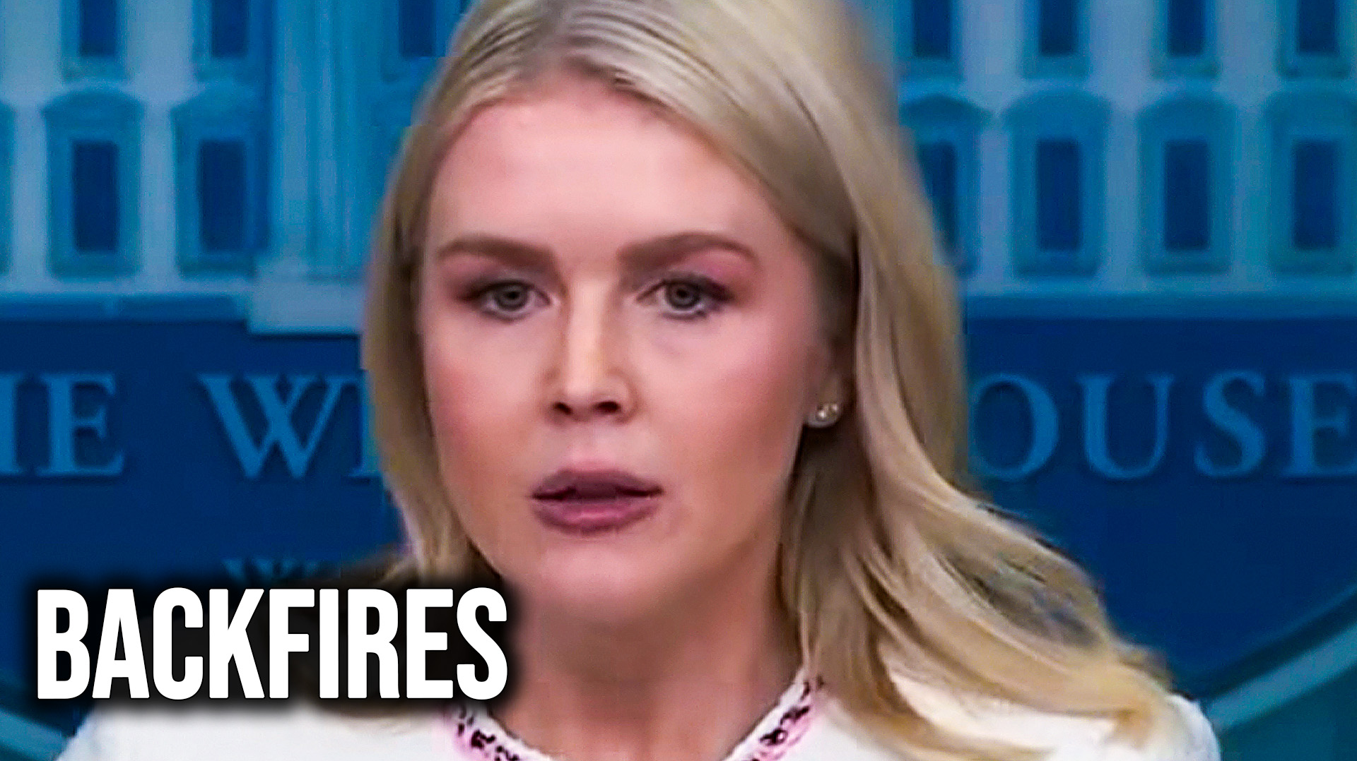 White House Press Secretary Karoline Leavitt is left scrambling over ...