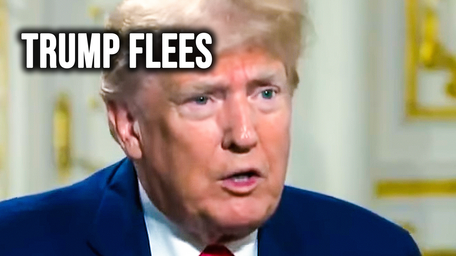 Donald Trump flees from a re-match debate and his clear defeat with an ...