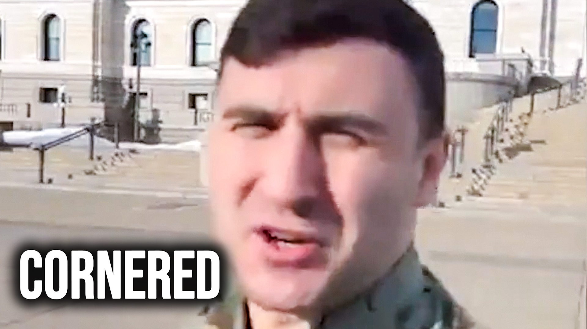 Far-right influencer scrambles in a panic after getting cornered for ...
