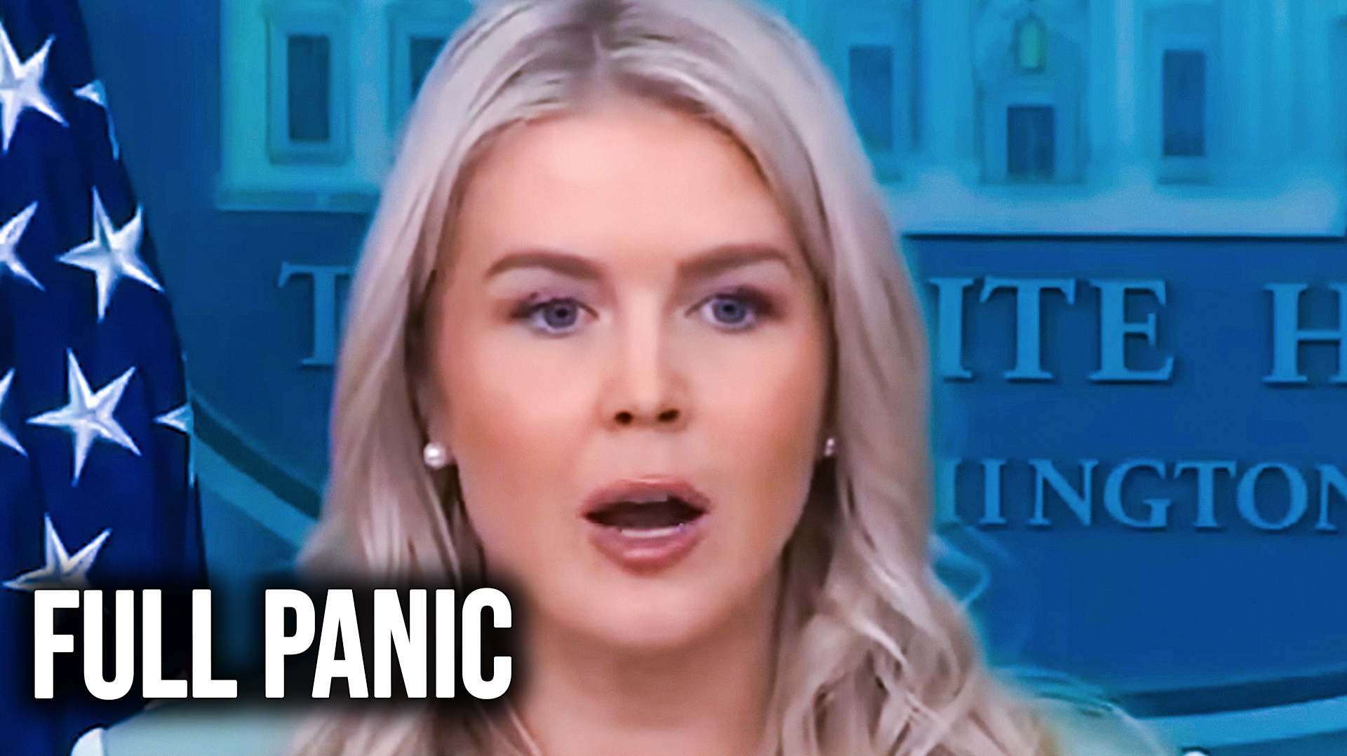 White House Press Secretary Karoline Leavitt loses it on stage after ...