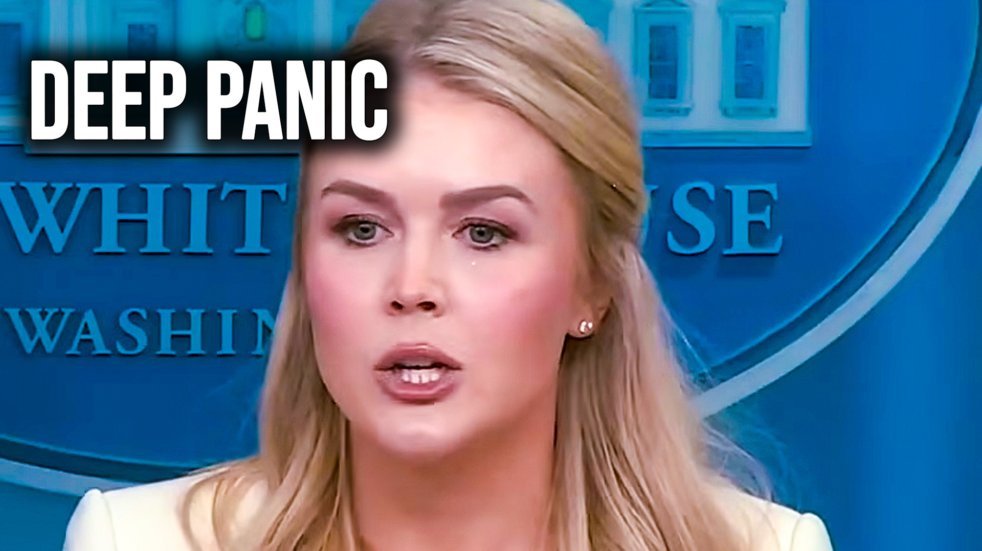 White House Press Secretary Karoline Leavitt visibly panics when ...